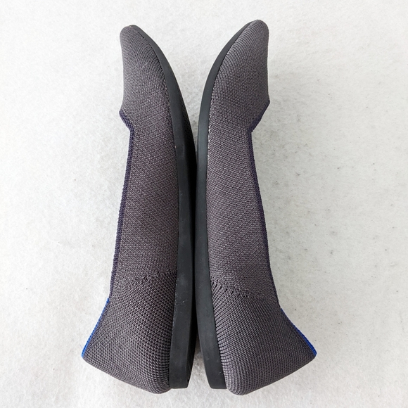 Rothys The Point Darl Gray Blue Halo Slip On Pointed Ballet Flats Shoes Womens 7 - Picture 7 of 12